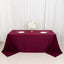Scuba Rectangular 90"x132" Tablecloth Burgundy - Wrinkle Free, Stain Resistant & Seamless Table Cover