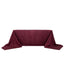Taffeta 90"x156" Rectangle Tablecloth Burgundy - Accordion Crinkle Seamless Table Cover