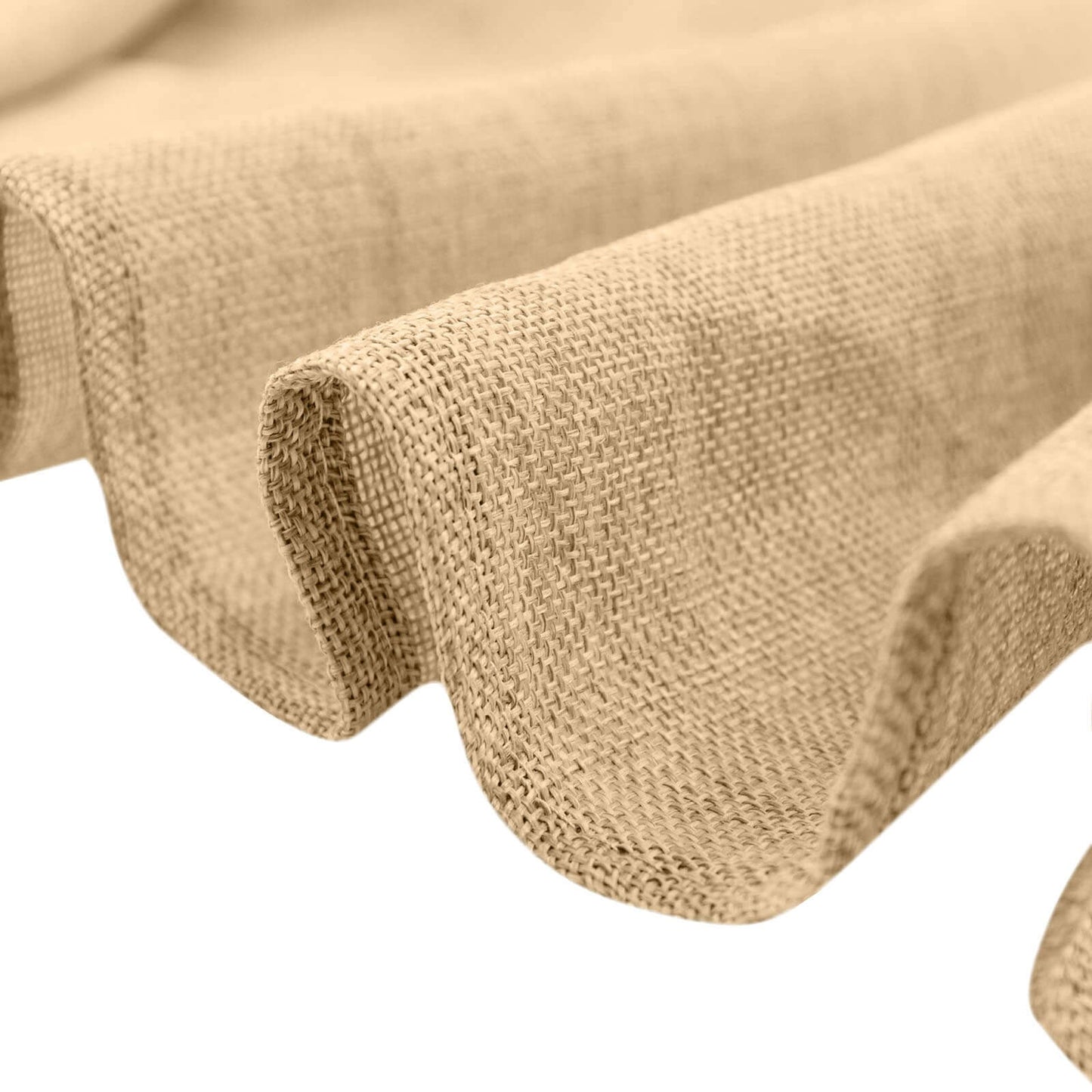 8ftx8ft Natural Jute Faux Burlap Event Curtain Drapes With Rod Pockets, Rustic Photography Backdrop Event Panel