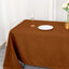 Polyester 72"x120" Rectangle Tablecloth Cinnamon Brown - Durable and Stylish Table Cover