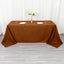 Polyester 90"x132" Rectangle Tablecloth Cinnamon Brown - Seamless Wrinkle-Resistant Table Cover