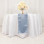 Lamour Satin 12"x108" Table Runner Dusty Blue - Smooth & Lustrous Finish