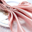 5 Pack Satin 20"x20" Napkins Dusty Rose - Luxurious Shine & Smooth Dinner Napkins