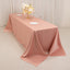 Lamour Satin 90"x156" Rectangle Tablecloth Dusty Rose - Luxurious, Soft Seamless Table Cover