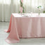 Satin Rectangular 90"x132" Tablecloth Dusty Rose - Seamless Table Cover