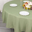 Premium Polyester 90" Round Tablecloth Dusty Sage Green - Stain and Wrinkle-Resistant Design with 220GSM Thickness Table Cover