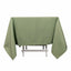 Premium Polyester Square Tablecloth 70"x70" Dusty Sage Green - 220GSM Wrinkle-Resistant Table Cover