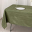 Taffeta 60"x102" Rectangle Tablecloth Dusty Sage Green - Accordion Crinkle Table Cover