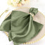 5 Pack Satin 20"x20" Napkins Dusty Sage Green - Luxurious Shine & Smooth Dinner Napkins