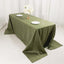 Taffeta 90"x132" Rectangle Tablecloth Dusty Sage Green - Seamless Accordion Crinkle Table Cover