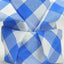 5 Pack Polyester 15"x15" Napkins Blue/White Buffalo Plaid Gingham Style Cloth Napkins