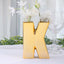 Shiny Ceramic Vase Letter "K" Gold Plated - Chic Bud Planter Pot for Events & Decor 6"