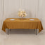 Lamour Satin 60"x102" Rectangle Tablecloth Gold - Durable & Silky Soft Feel Table Cover for Weddings & Banquets