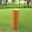 40" Gold Cylinder Display Column Stand, Pillar Pedestal Stand With Top Plate