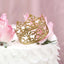 Metal Princess Crown Cake Topper Gold - Exquisite Cake Centerpiece Decor for QuinceaÃ±eras Bridal Showers & Fairytale-Themed Events 2"