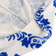 Spandex 30" Round Cocktail Table Cover Royal Blue Damask Highboy Tables - Easy to Maintain Stretch Fitted Tablecloth