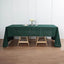 Polyester 60"x126" Rectangle Tablecloth Hunter Emerald Green - Wrinkle-Resistant Table Cover