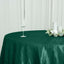 Taffeta 120" Round Tablecloth Hunter Emerald Green - Seamless Accordion Crinkle Table Cover