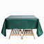 Satin 72"x72" Table Overlay Square Tablecloth Hunter Emerald Green - Smooth Finish Table Cover