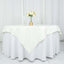 Premium Polyester 70"x70" Table Overlay Square Tablecloth Ivory 220GSM Wrinkle-Resistant Table Cover