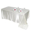 Satin Rectangular 90"x156" Tablecloth Ivory - Seamless Table Cover