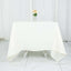 Premium Polyester Square Tablecloth 70"x70" Ivory 220GSM Wrinkle-Resistant Table Cover