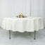 Premium Polyester 90" Round Tablecloth Ivory - Stain and Wrinkle-Resistant Design with 220GSM Thickness Table Cover