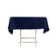 Cotton Blend 54"x54" Square Tablecloth Navy Blue - Wrinkle-Resistant Table Cover