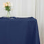 Premium Polyester 70"x70" Table Overlay Square Tablecloth Navy Blue 220GSM Wrinkle-Resistant Table Cover