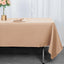 Premium Polyester 60"x102" Rectangle Tablecloth Nude - Durable 220GSM Wrinkle-Resistant Table Cover
