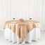 Satin 72"x72" Table Overlay Square Tablecloth Nude - Smooth Finish Table Cover