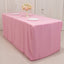 Fitted Polyester 72"x30" Rectangle Tablecloth Pink - Durable and Easy to Maintain Table Cover
