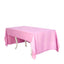Polyester 60"x126" Rectangle Tablecloth Pink - Wrinkle-Resistant Table Cover