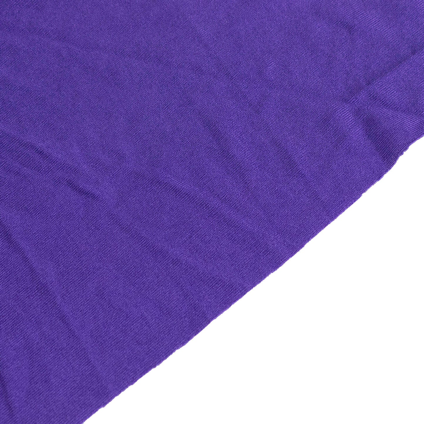 Spandex Chair Cover with Ruffle Pleated Skirt for Banquet Chairs Purple - 1-Piece Stretch Fitted Slipcover