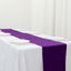 Premium Velvet 12"x108" Table Runner Purple - Sheen Finish Reusable Table Decor