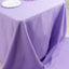 Premium Polyester 90"x156" Rectangle Tablecloth Lavender Lilac - Seamless 220GSM Stain-Resistant Table Cover