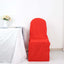 Polyester Slip On Banquet Chair Covers Red - Stain-Resistant Reusable Durable Fabric