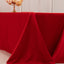 Lamour Satin 90"x156" Rectangle Tablecloth Red - Luxurious, Soft Seamless Table Cover