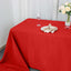 Premium Polyester 90"x132" Rectangle Tablecloth Red - Seamless 220GSM Stain-Resistant Table Cover