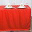 Fitted Polyester 72"x30" Rectangle Tablecloth Red - Durable and Easy to Maintain Table Cover