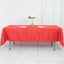 Taffeta 60"x102" Rectangle Tablecloth Red - Accordion Crinkle Table Cover
