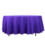 Premium Polyester 108" Round Tablecloth Purple - Wrinkle-Resistant 220GSM Table Cover