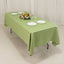 Lamour Satin 60"x102" Rectangle Tablecloth Sage Green - Durable & Silky Soft Feel Table Cover