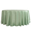 Satin 120" Round Tablecloth Sage Green - Stylish Seamless Table Cover