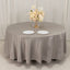 Lamour Satin 108" Round Tablecloth Silver - Durable & Silk-Like Table Cover