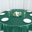 Satin 90" Round Tablecloth Hunter Emerald Green - Smooth and Lustrous Table Cover