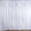 20ftx10ft White Premium Double Drape Satin Event Curtain Drapes, Glossy Photo Backdrop Event Panel