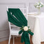 5 Pack Taffeta 6"x106" Chair Sashes Hunter Emerald Green Accordion Crinkle Texture - Stylish Decor for Weddings & Gatherings