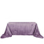 Taffeta 90"x132" Rectangle Tablecloth Violet Amethyst - Seamless Accordion Crinkle Table Cover