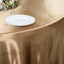 Satin 120" Round Tablecloth Taupe - Stylish Seamless Table Cover